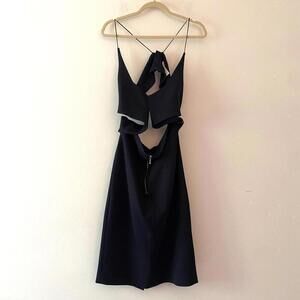 N/Nicholas navy cut out mini dress